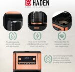 HADEN Generous Brew 14 Cup Coffee Maker with 120 Minute Keep Warm, Delay Brew, Adjustable Strength, Programmable Clock, and Anti Drip, Black/Copper - Image 4
