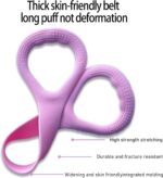 Figure 8 Fitness Resistance Band, Elastic Bands for Working Out,Arm,Back Training Elastic Ropes, Exercise Equipment for Yoga, Pilates,Physical Therapy,Stretching（3 Pack） - Image 7