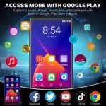 80GB MP3 Player with Bluetooth and WiFi, 4" Touchscreen MP4 MP3 Player with Spotify, Amazon Music, Play Store,FM Radio,Audible, Android Music Player with Speaker, Up to 1TB, Type-C Charging - Image 3