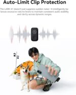 Hollyland Lark A1 Wireless Mini Microphone for iPhone & Android, 48kHz/24-bit, 3-Level Intelligent Noise Cancel, Microphone for YouTube, Podcast, Vlogging (Black, 2TX + 2RX + Charging Case) - Image 8