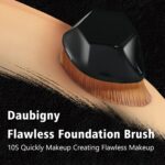 Foundation Makeup Brush Flat Top Kabuki Hexagon Face Blush Liquid Powder Foundation Brush for Blending Liquid, Cream or Flawless Powder Cosmetics with Bonus Protective Case (Black) - Image 6
