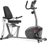 Sunny Health & Fitness Smart Indoor Recumbent Bike Trainer, Home Full Body Workout & Cardio Cycling Machine for Seniors, Free SunnyFit Bluetooth Connect, Optional Arm Exerciser Hand Cycle & Bands - Image 3