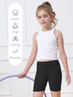 Resinta 6 Pack Girls Bike Shorts Under Dress Dance Cartwheel Shorts for Toddler Kids Summer Clothes Multicolor - Image 6