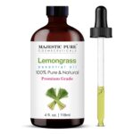 Majestic Pure Lemongrass Essential Oil with Glass Dropper - Huge 4 Fl Oz - 100% Pure and Natural Lemongrass Oil - Premium Grade Essential Oils for Diffuser, Aromatherapy, Soap and Candle Making - Image 2