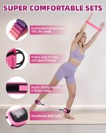 Resistance Bands Set – Resistance Band and Adjustable Ankle Exercise Bands with Cuffs Great Equipment for Training, Working Out, Yoga,Home Gym with Training Guidance & Carry Bag,Set of 8 - Image 3