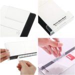 MINSA Fashion Multifunction Utility Acrylic Transparent Computer Monitors Side Panel/Memo Pads/Message Boards/Sticky Boards for Computer Screen, 1 Set (Left & Right) (Transparent) - Image 7
