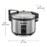 Proctor Silex Commercial 37540 Rice Cooker/Warmer, 40 Cups Cooked Rice Capacity, Nonstick Inner Pot, Hinged Lid, Stainless Steel Housing, Conforms to NSF - Image 9