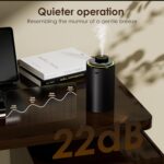 Waterless Essential Oil Diffuser, Diffuser,Portable Aromatherapy Diffuser,Light Show,3 Countdown Timers & 3 Mist Levels for Home, Room, Car, Office (Black) - Image 8