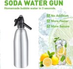 Soda Streaming Machine - Carbonated Water Machine with CO2 Tanks, Sparkling Water Maker, Soda Water and Cocktail Maker Machine, All-in-one Soda Maker Solution(Silver) - Image 7