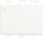 One Week - Elegant Undated Weekly Desk Planner, Gold Foiled, A4, Minimalist Weekly To Do List Notepad, Daily Schedule, Work Week Planner Pad, Eco-friendly, FSC™ Certified - Image 4