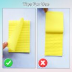 9 Pack Lined Sticky Notes 4X6 in Post, 9 Pastel Colors Large Ruled Post Sticky Colorful Super Sticking Power Memo Pads Strong Adhesive, Sticky Notes with Lines Office, Home, 35 Sheets/pad - Image 6