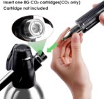 Soda Streaming Machine - Carbonated Water Machine with CO2 Tanks, Sparkling Water Maker, Soda Water and Cocktail Maker Machine, All-in-one Soda Maker Solution(Silver) - Image 5