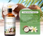 3.38FL.OZ Coconut & Vanilla Fragrance Oils for Aromatherapy, Essential Oils for Diffusers for Home, Perfect for Diffuser, Yoga, DIY Candle and Soap Making - 100ml - Image 6