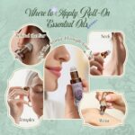 Essential Oils Roll on Set, Aromatherapy Oils with Roller Ball for Skin, Natural Essential Oil Roller Gift Set with Lavender, Peppermint, Frankincense, Eucalyptus, Lemon, Myrrh - Image 5