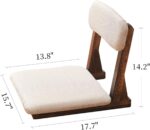 Meditation Chair with Back Support,Japanese Floor Chair,Back Jack for The Floor,Floor Seating,Tatami Floor Seats - Image 4