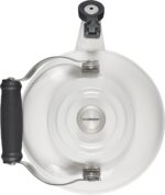 Le Creuset Enamel On Steel Whistling Tea Kettle with Metal Finishes, 1.7 qt., White - Image 4