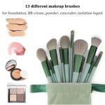 Makeup Brushes 22 Pcs Makeup Kit,Foundation Brush Eyeshadow Brush Make up Brushes Set (Green, 22 Piece Set) - Image 4