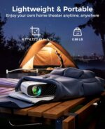 Mini Projector for iPhone, ELEPHAS 2024 Upgraded 1080P HD Projector, 8000L Portable Projector with Tripod, Movie Projector Compatible with Android/iOS/Windows/TV Stick/HDMI/USB - Image 8