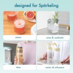 Spärkel Beverage System | Black Sparkling Water Maker | No CO2 Tank Needed | Carbonated Water Machine that Uses Fresh, Natural Ingredients | Soda Maker | 5 Unique Carbonation Levels - Image 8