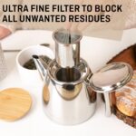 VeoHome Stainless Steel Tea Pot with Infuser - Keeps Heat Thanks to its Double Wall, Silver (0.5 Liter (17 oz))… - Image 6