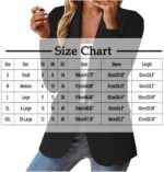 Blazers for Women Business Casual Button Work Office Jackets Blazer Open Front Long Sleeve Lapel Jacket Outfit - Image 5