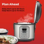 Instant Pot Zest 8 Cup One Touch Rice Cooker, From the Makers of Instant Pot, Steamer, Cooks Rice, Grains, Quinoa and Oatmeal, 8-cup cooked/4-cup uncooked, No Pressure Cooking Functionality - Image 7