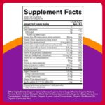 SmartyPants Organic Toddler Multivitamin Gummies: Probiotics, Omega 3 (ALA), Vitamin D3, C, Vitamin B12, B6, A, K & Zinc, Beta Carotene, Gluten Free, Three Fruit Flavors, 60 Count (30 Day Supply) - Image 4