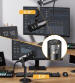 MAONO XLR Podcast Microphone, Cardioid Studio Dynamic Mic for Vocal Recording, Streaming, Voice-Over, Voice Isolation Technology, Metal Mic, Works for Audio Interface, Mixer, Sound Card-PD100 - Image 8