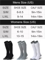 CS CELERSPORT 3 Pairs Compression Socks for Men and Women 20-30mmHg Running Athletic Support Socks - Image 3