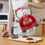 Tea Kettle, Stovetop Whistling Teapot, Stainless Steel, Black, 3.0-Quart - Image 8