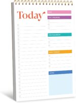 To Do List Notepad, Daily Planner Notebook with 52 Tear-off Sheets, Undated Writing Organizer for Daily Tasks and Goal, Coiled Task Track Checklist Productivity Pad for Office, Classroom, Home, School - Image 2