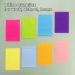 Eastern Wolf 8 Pads Lined Sticky Notes 4x6 Sticky Notes with Lines Self-Stick Note Pads 8 Bright Multi Colors, 35 Sheet/Pad - Image 7