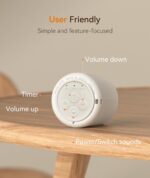 Dreamegg Portable White Noise Machine - Travel Sound Machine for Sleep, Features Powerful Battery, Egg-Sized, 16 Nature Sounds, Timer, Sound Machine for Baby Adults Office Privacy Home Gift - Image 7