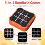 Tic Tac Toe Bolt Game, Handheld Electric Puzzle Game, Gift Ideal for Kids and Adults' Birthday, Electronic Board Games for Educational and Memory Growth, Portable Travel Games for Car Ride - Image 4