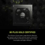 MSI MAG A850GL PCIE 5.1 & ATX 3.1 Gaming Power Supply - Full Modular - 80 Plus Gold Certified 850W - Compact Size - ATX PSU - 10 Year Warranty - Image 8