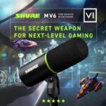 Shure MV6 Gaming Microphone, Dynamic USB PC Mic for Video Games & Streaming - Desktop Stand, Background Noise Cancellation, Tap-to-Mute & 3.5mm Output for Real-Time Headphone Monitoring - Image 7
