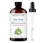 Majestic Pure Tea Tree Essential Oil with Glass Dropper - Huge 4 Fl Oz - 100% Pure and Natural Tea Tree Oil - Premium Grade Essential Oils for Diffuser, Aromatherapy, Soap and Candle Making - Image 2