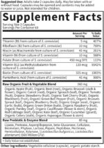 Garden of Life Vitamin B Complex, 120 Vegan Capsules, High Potency Vitamins for Energy & Metabolism with B6, Folate & B12 as Methylcobalamin Plus Probiotics - Image 6