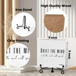Zen Decor, Meditation Accessories, Spiritual Decorations, Yoga Room Meditation Room Decors, Quiet The Mind And The Soul Will Speak Sign (B06) - Image 3