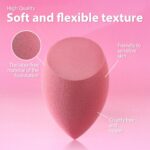 Makeup Sponge Set Foonbe Blender Sponges 7 Pcs for Liquid, Cream, and Powder, Latex Free, Multi colored Beauty Sponges with 1 Mini Sponge, Vegan & Cruelty-Free - Image 4