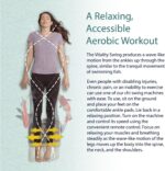 Daiwa Felicity Chi Vitalizer Machine Original - Passive Aerobic Exerciser for Vitality Swing Shaking Exercise - Chi Machine Lymphatic Massager, Comfortable Padded Ankle Cradle for Full Body Relaxation - Image 4