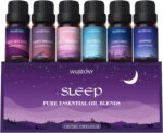 Sleep Essential Oils Set for Diffusers for Home, Set of 6 Essential Oil Blend Aromatherapy - Eucalyptus, Jasmine, Orange, Lavender, Cedar, Mint - Image 2