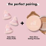 e.l.f. Halo Glow Pinkie Puffs, Finger-sized, Mini Puff For Applying Loose & Pressed Powders, Soft, Reusable & Washable, Vegan & Cruelty-Free, Set of 3 - Image 7