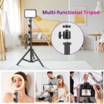 Torjim RGB Photography Video Lighting, Studio Lights with Adjustable Tripod Stand - 16 Color Lighting for Video Recording/YouTube/TikTok/Live Streaming/Make up/Vlogging - Image 6
