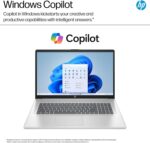 HP 17 Laptop (17.3" FHD Anti-Glare, 64GB RAM, 2TB SSD, AMD Ryzen 5 7430U (> Intel i5-1334U)), Webcam, Long Battery Life, Fast Charge, Numeric Pad, Win 11 Pro w/AI Copilot, Business & Student – Silver - Image 8