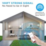 G-Homa Remote Control Outlet, Wireless Electrical Outlets Switch Plug for Household Appliances, Christmas Lights, 100FT Range, Programmable, 1875W/15A, FCC & ETL Listed (1Socket+1 Remote +1 Bracket) - Image 6
