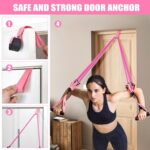 Resistance Bands, Exercise Bands with Handles for Working Out, Fitness Bands for Women, Workout Equipment Home Gym, Training Bands with Door Anchor, Ankle Straps, Shape Body, Physical Therapy - Image 5