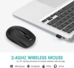 Rii Wireless Mouse, 2.4G Portable Computer Mice for PC, Laptop, Windows,Office Included Wireless USB dongle (Black) - Image 7