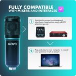 Movo PodPak4T 4-Pack Universal XLR Podcast Microphone Bundle- Includes 4 Cardioid Condenser Mics, Desktop Mic Stands, Pop Filters, Shock Mounts, and Cables for Podcast Equipment - Image 6