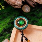 Day Day Up Orgonite Necklace - Sri Yantra Rotatable Pendant For Anti Stress Anxiety & Meditation - Malachite And Tiger Stone For Spiritual Healing & Positive Energy - Image 5